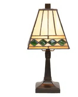 Svítidla Stolní lampa Tiffany Pyramid - Ø 20*30 cm Clayre & Eef 5LL-5994