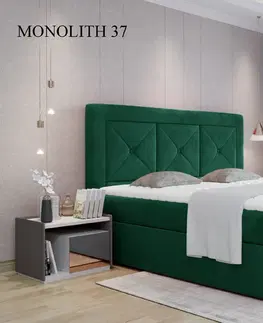 Postele Čalouněná postel IDRIS Boxsprings 160 x 200 cm Monolith 37