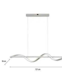 Inteligentní lustry Q-Smart-Home Paul Neuhaus Q-Swing LED závěsné světlo, ocel