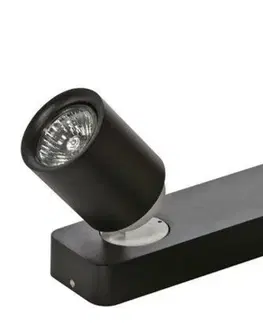 Moderní bodová svítidla Stropní a nástěnné bodové svítidlo AZzardo Tomi 2 black AZ0678 GU10 2x50W IP20 32cm černé