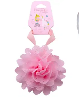 Hračky panenky WIKY - Čelenka gumička do vlasů s květinkou