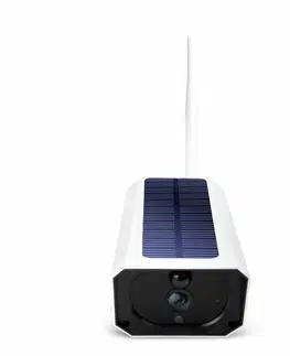 Domovní alarmy Tellur WiFi Smart solární kamera 1080P, IP65, PIR, outdoor, bílá