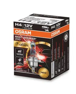Autožárovky OSRAM H4 12V 60/55W P43t NIGHT BREAKER 200 +200% 1ks 64193NB200