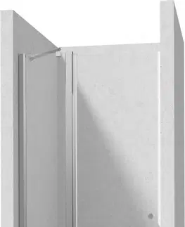 Sprchové kouty DEANTE Kerria Plus chrom sprchové dveře bez stěnového profilu, 90 cm výklopné KTSU041P