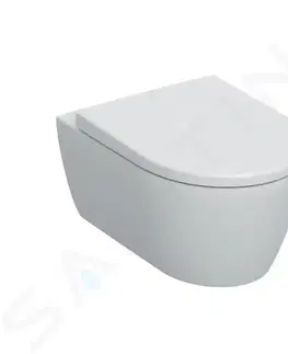 Záchody GEBERIT iCon Závěsné WC se sedátkem, Rimfree, SoftClose, alpská bílá 501.663.JT.1