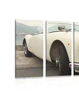 Obrazy aut 5-dílný obraz bílý luxusní veterán