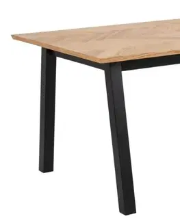 Jídelní stoly Actona Jídelní stůl Brighton 220 cm dub/černý