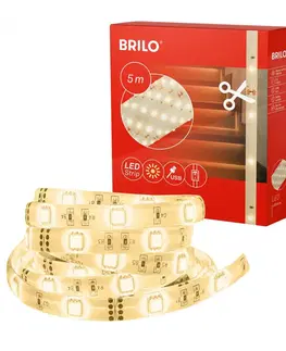 LED pásky na USB BRILONER LED pásek, 500 cm, USB, 4W, 500lm, bílé BRILO 2316150