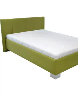 Čalouněné postele Čalouněná Postel Stilo 140x200, Úlož. Prostor,zelená