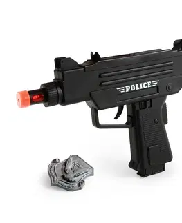 Hračky - zbraně RAPPA - Samopal policie se světlem a zvukem 23 cm