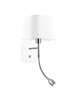 LED nástěnná svítidla Nova Luce Elegantní nástěnná lampa Montato s LED diodou na flexibilním rameni NV 6916202