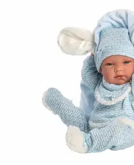 Hračky panenky LLORENS - 73859 NEW BORN chlapeček - realistická panenka miminko s celovinylová tělem - 40cm