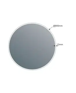 Koupelnová zrcadla SAPHO VISO kulaté zrcadlo s LED osvětlením ø 90cm VS090