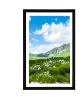 Příroda Plakát s paspartou údolí v Černé Hoře