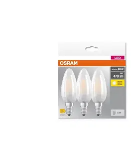 Žárovky Osram SADA 3x LED Žárovka B40 E14/4W/230V 2700K - Osram 