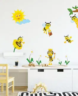 Samolepky na zeď Dětské samolepky na zeď - Včelí království