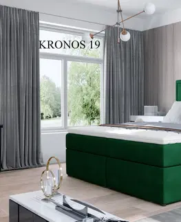Postele Čalouněná postel MERON Boxsprings 160 x 200 cm Kronos 19