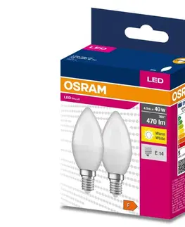 LED osvětlení Osram SADA 2x LED Žárovka B35 E14/4,9W/230V 3000K - Osram 