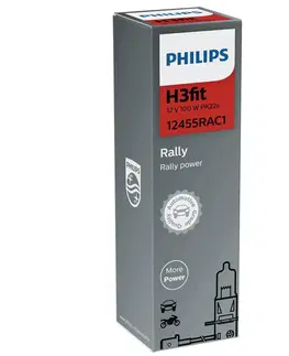 Autožárovky Philips H3 Rally 12V 100W PK22s 1ks 12455RAC1