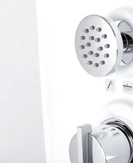 Sprchy a sprchové panely POLYSAN LUK termostatický sprchový panel nástěnný 250x1300, bílá 80312