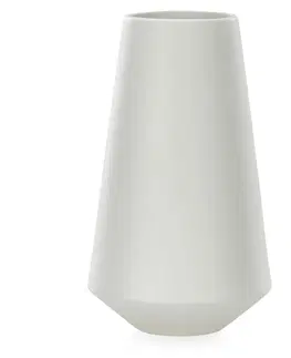 Dekorativní vázy AmeliaHome Keramická váza Burmilla šedá, velikost 12,5x12,5x22,5