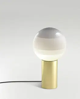 Stolní lampy Marset MARSET Dipping Light S stolní lampa bílá/mosaz