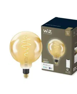 LED žárovky LED Žárovka WiZ Tunable White Filament Amber 8718699786830 E27 G200 6,5-25W 390lm 2000-5000K, stmívatelná