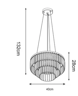 Klasická závěsná svítidla ZUMALINE Závěsné svítidlo TIFANNY P17127-4
