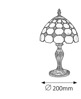 Lampy na noční stolek Rabalux stolní lampa Marvel E14 1x MAX 40W bronzová 8072