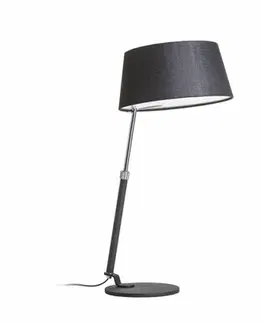 Lampy na noční stolek RED - DESIGN RENDL RENDL RITZY stolní černá chrom 230V E27 42W R12486