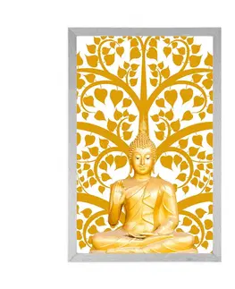 Feng Shui Plakát Buddha se stromem života