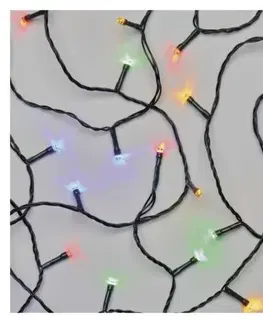 Vánoční řetězy a lamety EMOS LED vánoční řetěz Steny s časovačem 4 m barevný
