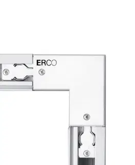 Svítidla pro 3fázový kolejnicový systém ERCO ERCO 3fázová rohová spojka ochranný vodič, bílá