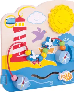 Hračky pro nejmenší Bigjigs Toys Dřevěná motorická deska Sea
