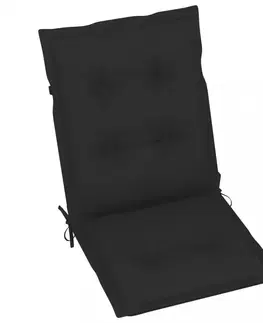 Sedáky Podušky na zahradní židle 6 ks Dekorhome Černá