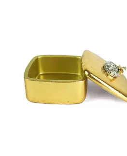 Designové šperkovnice a krabičky Estila Designová a luxusní zlatá šperkovnice Beea 12cm