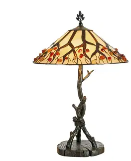 Stolní lampy Artistar Stolní lampa Jordis ve stylu Tiffany