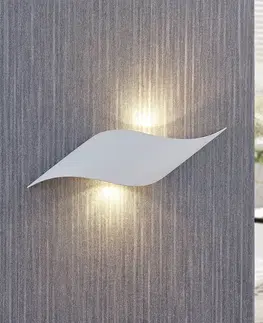 Nástěnná svítidla Lindby Lindby Salka LED nástěnné světlo z bílé oceli