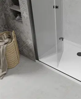 Sifony k pračkám MEXEN/S Lima sprchový kout 120x90, transparent, černá + bílá vanička se sifonem 856-120-090-70-00-4010B