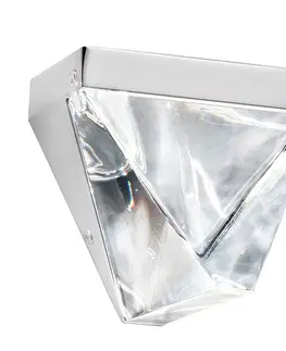 Nástěnná svítidla Fabbian Fabbian Tripla LED nástěnné světlo křišťál hliník