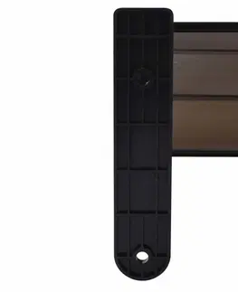 Vchodové stříšky Stříška nad dveře 150 x 100 cm polykarbonát Dekorhome Černá / průhledná