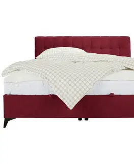 Manželské postele Kontinentální Postel Magic, 160x200cm,červená