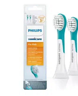 Elektrické zubní kartáčky Philips Sonicare kompaktní náhradní hlavice pro děti od 3 let HX6032/33, 2 ks