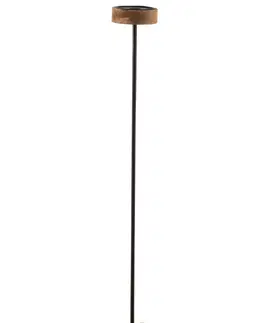 Svícny Dřevěný hnědý svícen  Mango XXL  - Ø 10*90 cm J-Line by Jolipa 1521