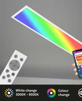 Chytré osvětlení BRILONER SMART RGB CCT svítidlo LED panel, 100 cm, 22 W, bílé BRILO 7344-016