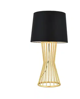 Stolní lampy Avonni Stolní lampa HML-9073-1BSA ve zlaté a černé barvě