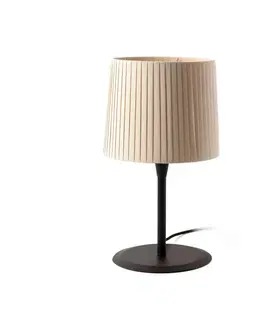 Designové stolní lampy FARO SAMBA černá/skládaná béžová stolní lampa