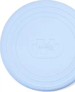 Hry na zahradu Bigjigs Toys Frisbee POWDER modré