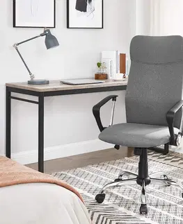Kancelářské židle SONGMICS Kancelářská židle Swivels šedý