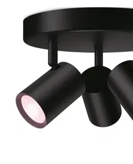 Svítidla WiZ WiZ - LED RGBW Stmívatelné bodové svítidlo IMAGEO 3xGU10/4,9W/230V černá Wi-Fi 